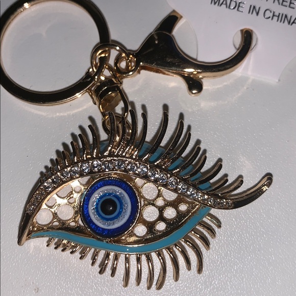 purse charm Accessories - Evil eye protection purse/bag charm keychain